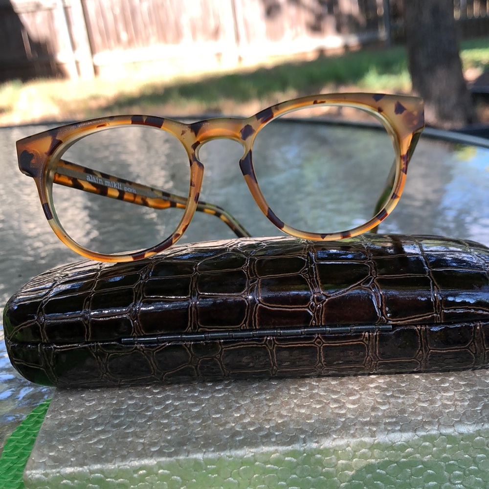 Alain Mikli  matte tortoise eyeglass
